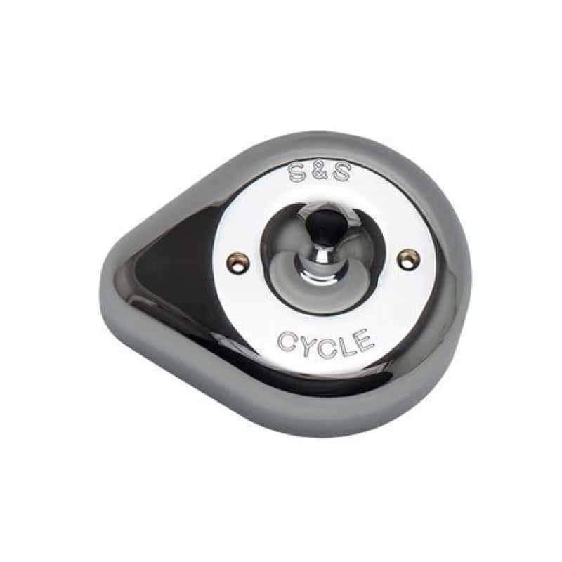 S&S Cycle — S&S Cycle Stealth Applications Teardrop Air Cleaner Cover - Chrome - view 1