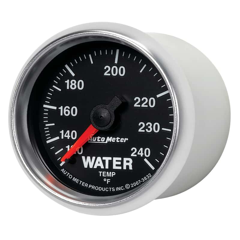 AutoMeter — Autometer GS 52mm 120-240 Deg F Mechanical Water Temperature Gauge
2-1/16" WATER TEMP, - view 8