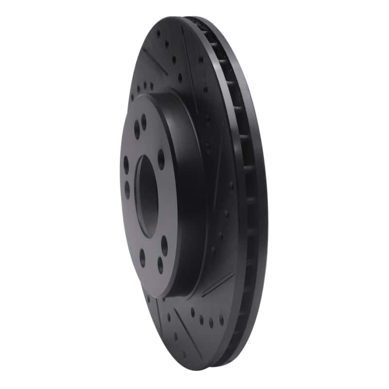 R1 Concepts — R1 84-95 Mercedes-Benz 260E Front Right Drilled & Slotted Black Brake Rotor
R1 Brake Rotor Drill - view 2