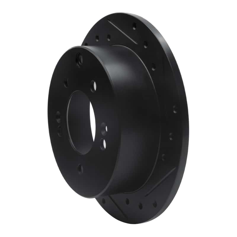 R1 Concepts — R1 10-13 Kia Soul Rear Right Drilled & Slotted Black Brake Rotor
R1 Brake Rotor Drill - view 2