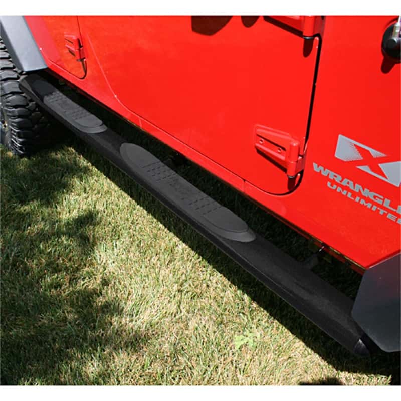 Rugged Ridge — Rugged Ridge 4 1/4-In Oval Side Step Black 07-18 Jeep Wrangler Unlimited JK
OFFROAD_STEPSSLIDERS
Nerf/Step Bar - view 1
