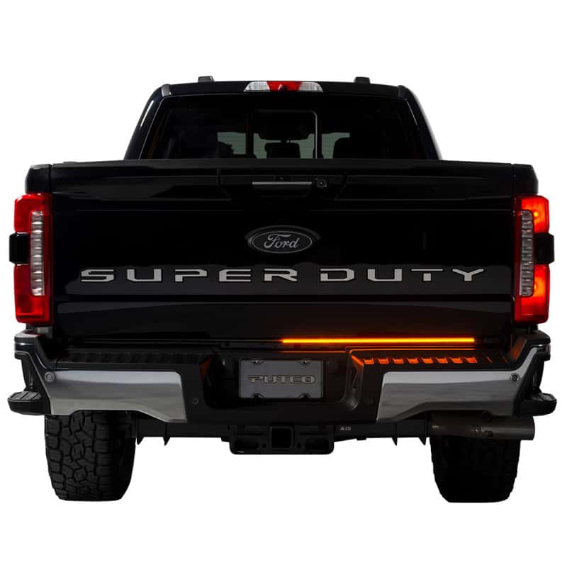 Putco — Putco 23-24 Ford SuperDuty F-250 60In Direct Fit Blade Kit Tailgate Bars w/ LED Taillamps
Tailgate Light Bar - view 7