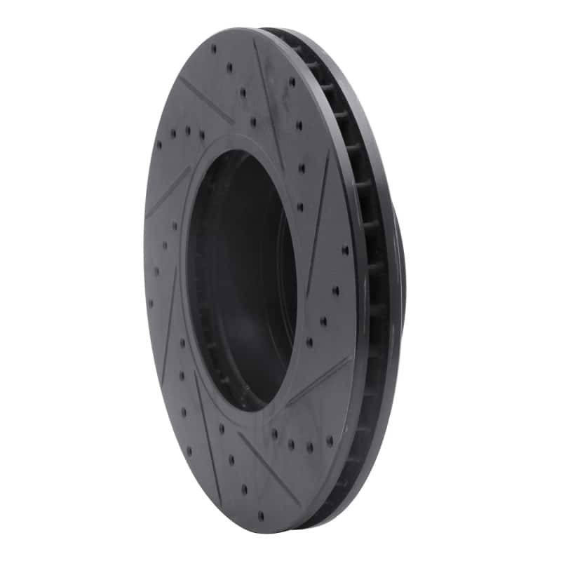 R1 Concepts — R1 04-10 BMW 528XI Front Left Drilled & Slotted Black Brake Rotor
R1 Brake Rotor Drill - view 4