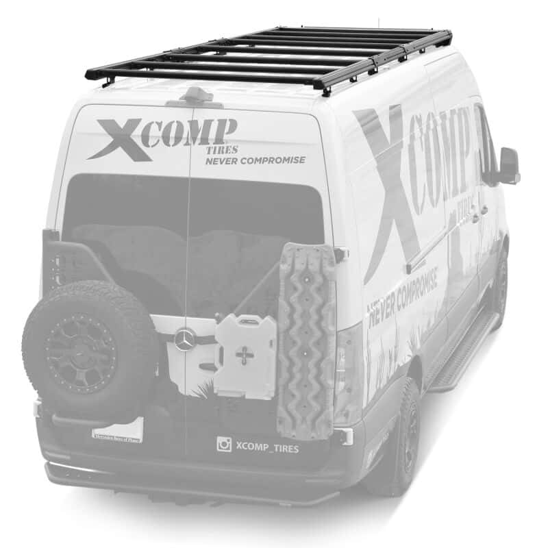 Westin — Westin 19-23 Mercedes-Benz Sprinter 144in WB/High Roof Mesa Roof Rack - Textured Black - view 2