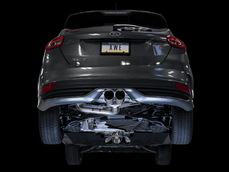AWE Tuning — AWE Tuning Ford Focus ST Track Edition Cat-back Exhaust - Diamond BlackTips
Track Exhaust - view 2
