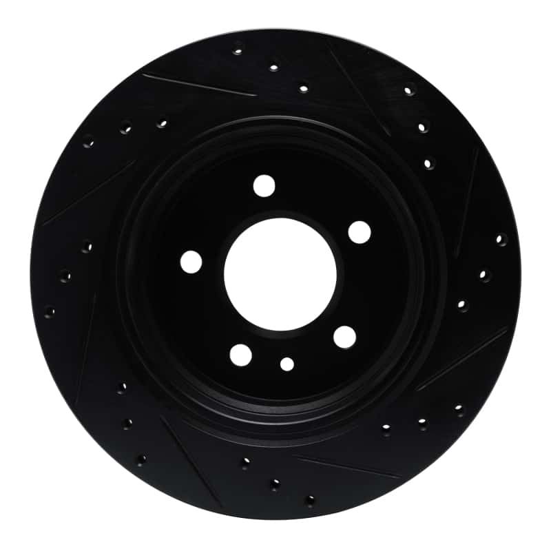 R1 Concepts — R1 88-94 BMW 750IL Rear Left Drilled & Slotted Black Brake Rotor
R1 Brake Rotor Drill - view 5