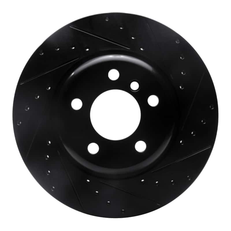R1 Concepts — R1 11-16 BMW 528I xDrive Front Right Drilled & Slotted Black Brake Rotor
R1 Brake Rotor Drill - view 1