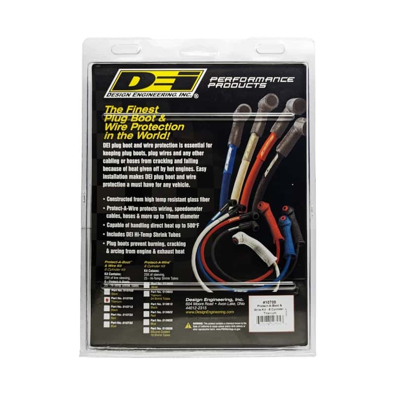 DEI — DEI Protect-A-Boot and Wire Kit 8 Cylinder - Titanium
Spark Plug Wire Set - view 3