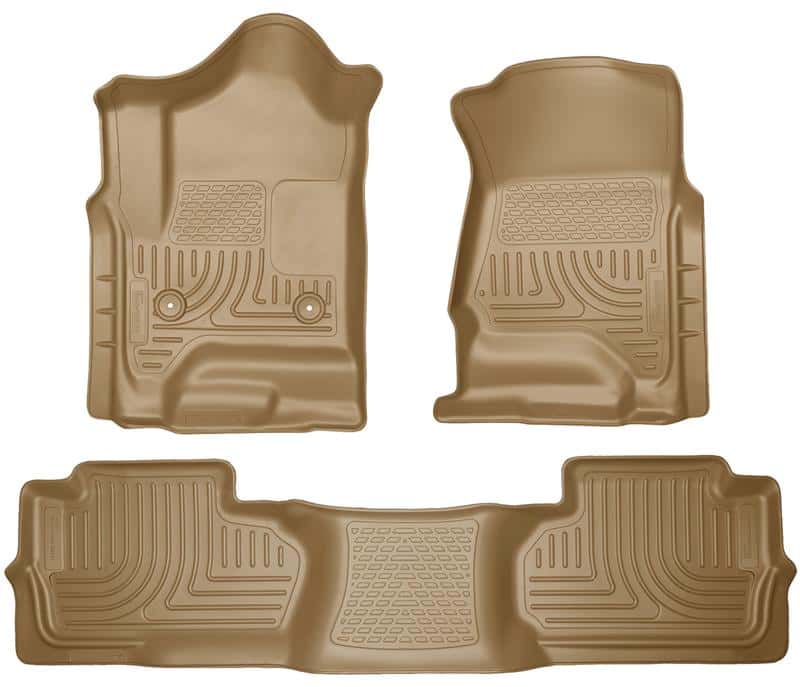 Husky Liners — Husky Liners 14 Chevrolet Silverado/GMC Sierra Dbl Cab WeatherBeater Tan Front&2nd Seat Floor Liners
Floor Liners - view 2