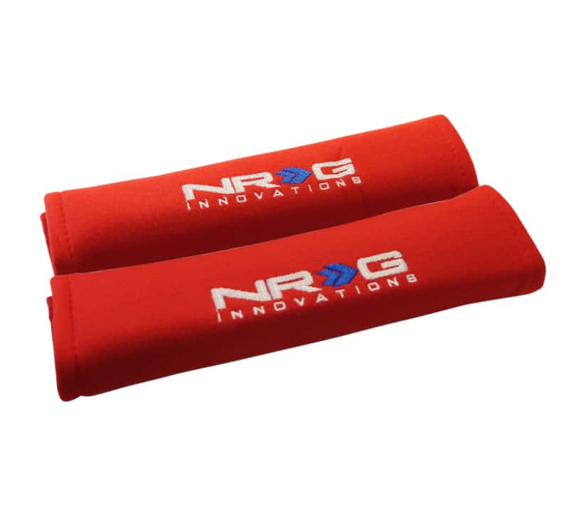 NRG — NRG Seat Belt Pads 2.7in. W x 11in. L (Red) Short - 2pc - view 2