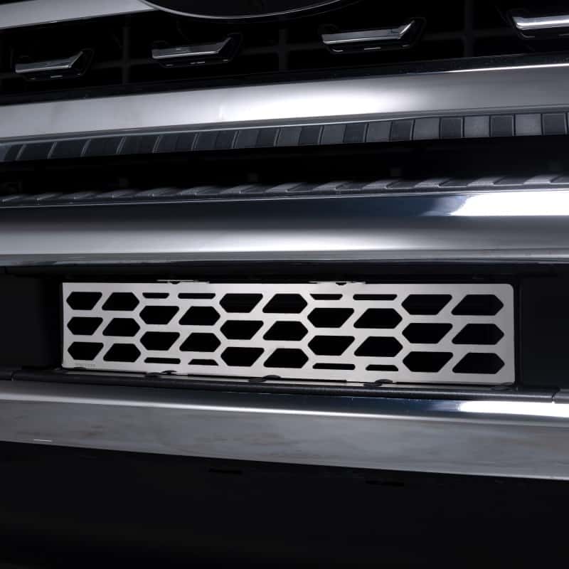Putco — Putco 23-24 Ford F250/F350 Super Duty Hex Shield Design Bumper Grille Inserts - Polished SS - view 1