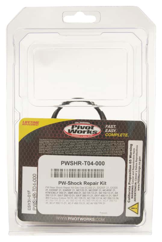 Pivot Works — Pivot Works 21-23 Gas-Gas MC125 Rear Shock Absorber Rebuild Kit - view 4