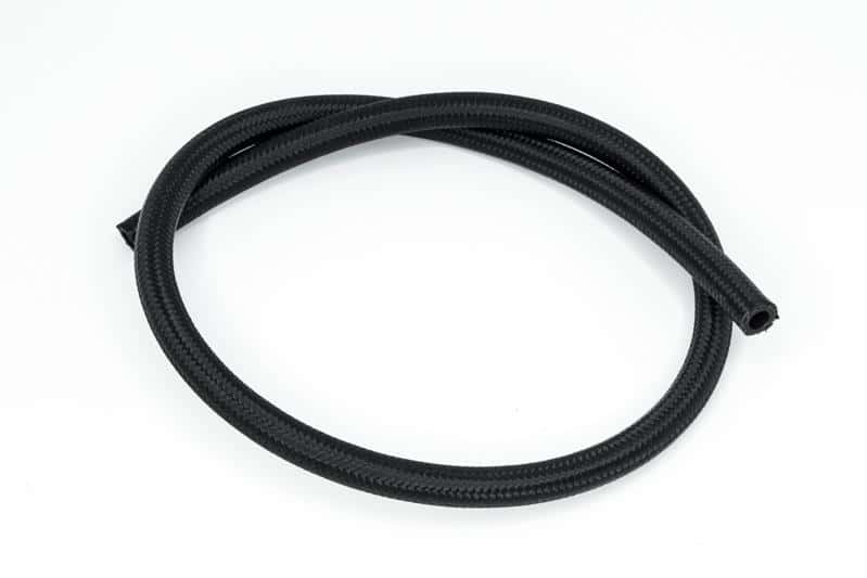 DeatschWerks — DeatschWerks 6AN Black Nylon Braided CPE Hose 3 Feet - view 2