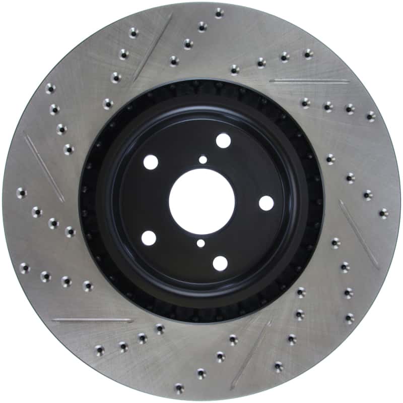 Stoptech — StopTech 05-10 Subaru Impreza WRX/STi Slotted & Drilled Left Front Rotor
Disc Brake Rotor
Slot/Drill Rotor - view 5