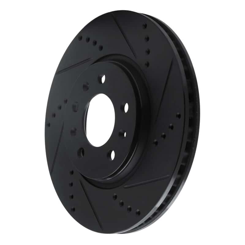 R1 Concepts — R1 06-10 Pontiac Solstice Front Right Drilled & Slotted Black Brake Rotor
R1 Brake Rotor Drill - view 2