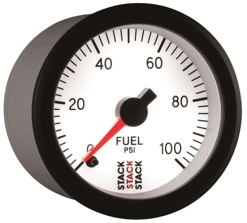 AutoMeter — Autometer Stack 52mm 0-100 PSI 1/8in NPTF Male Pro Stepper Motor Fuel Pressure Gauge - White
Ga FP Stpr W 100psi - view 6