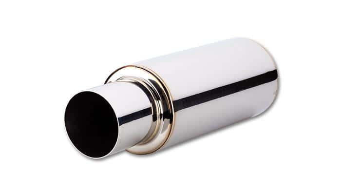 Vibrant — Vibrant TPV Round Muffler (23in Long) with 4in Round Tip Straight Cut - 4in inlet I.D.
4"IDTPVMufflrStrtTip
4"IDTPVMufflerStrTip
Muffler - view 4