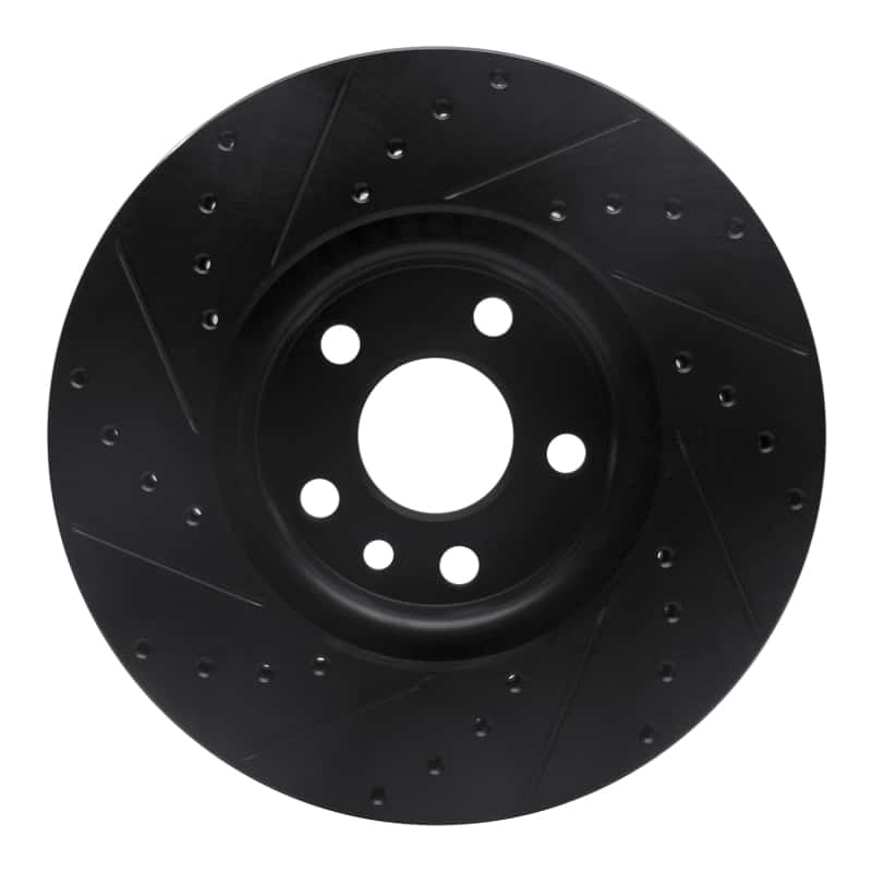 R1 Concepts — R1 07-18 Land Rover Range Rover Evoque Front Right Drilled & Slotted Black Brake Rotor
R1 Brake Rotor Drill - view 5