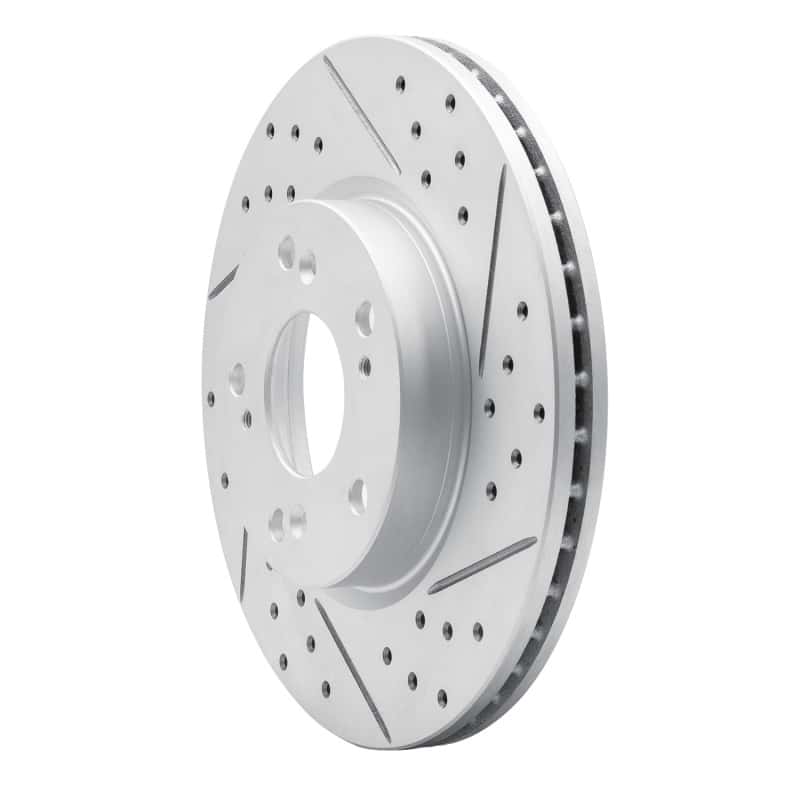 R1 Concepts — R1 03-17 Acura Ilx Front Right Drilled & Slotted Geo-Carbon Rotor - view 2