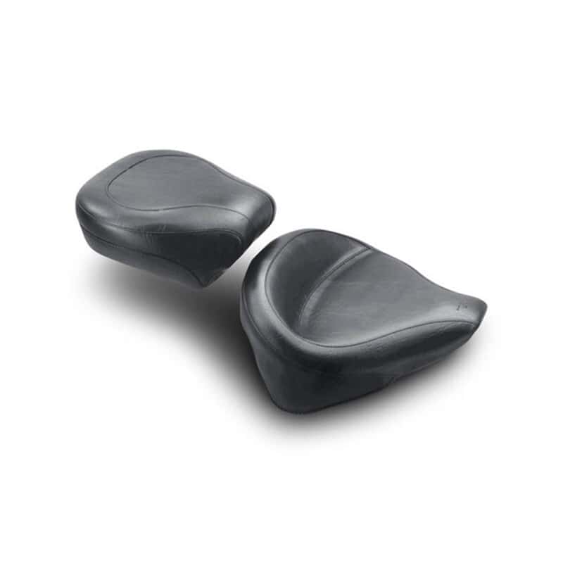 Mustang Motorcycle — Mustang 00-15 Harley Softail Standard Rear Tire Wide Touring Solo Seat - Black - view 2
