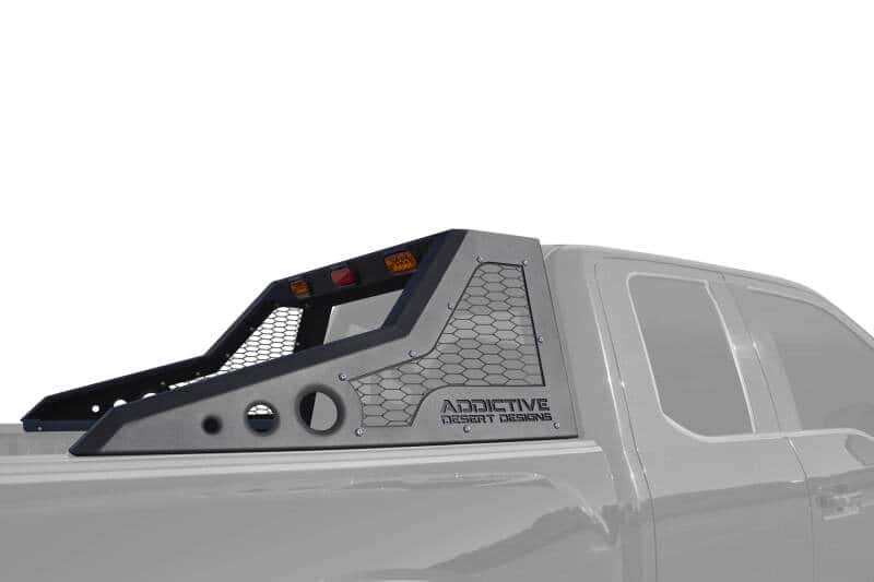 Addictive Desert Designs — Addictive Desert Designs 17-18 Ford F-150 Raptor HoneyBadger Chase Rack
TrkCabProt/HeadRk
Chase Rack - view 2
