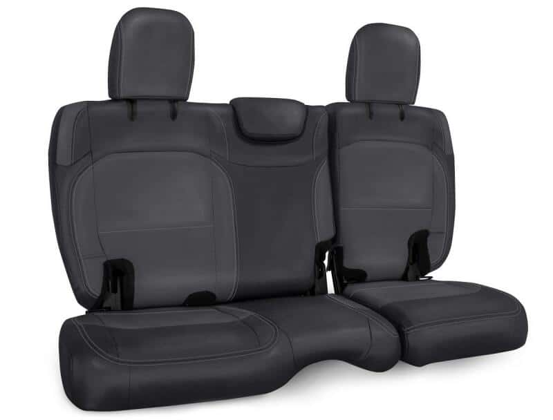 PRP Seats — PRP 2018+ Jeep Wrangler JLU/4 door Rear Bench Cover with Cloth Interior - Black/Grey
Seat Covers - view 2