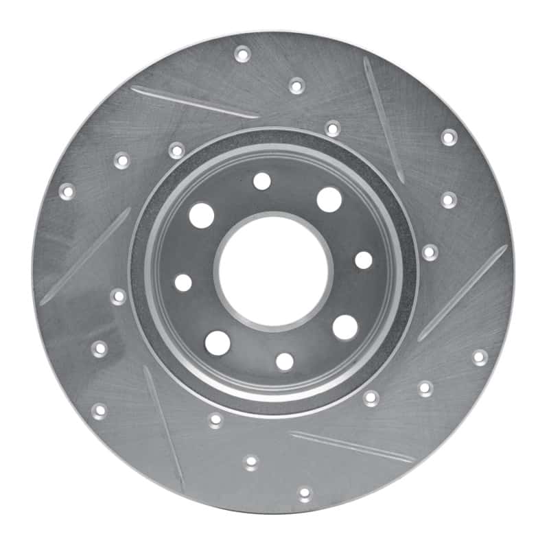 R1 Concepts — R1 13-19 Fiat 500E Rear Left Drilled & Slotted Silver Brake Rotor
R1 Brake Rotor Drill - view 5