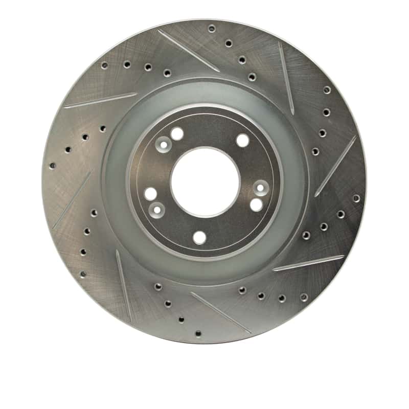 R1 Concepts — R1 11-17 Genesis G80 Front Right Drilled & Slotted Silver Brake Rotor
R1 Brake Rotor Drill - view 1