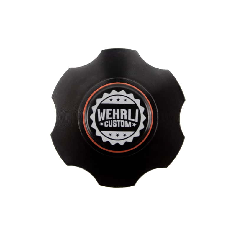 Wehrli — Wehrli 98.5-23 Cummins Billet Aluminum Black Anodized Oil Fill Cap
Cap Oil 98.5-24 Bk - view 5