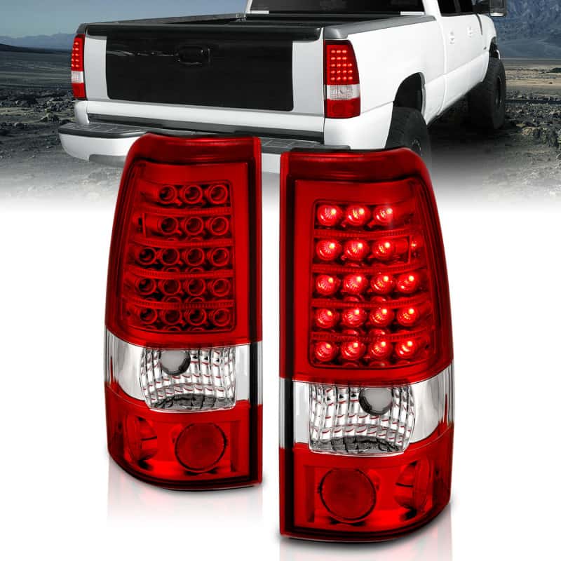 ANZO — ANZO 1999-2007 Chevrolet Silverado 1500 LED Taillights Red/Clear
TailLightSet - view 8