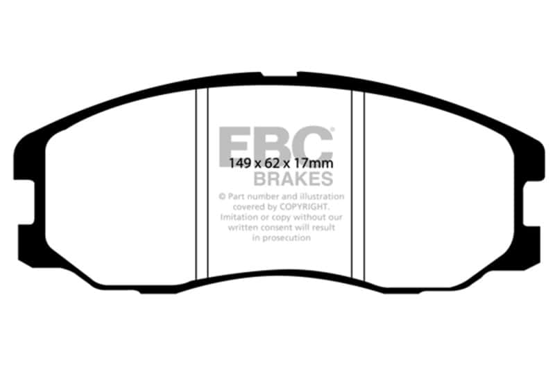 EBC — EBC 07-09 Chevrolet Equinox 3.4 Ultimax2 Front Brake Pads
Disc Brake Pad - view 1
