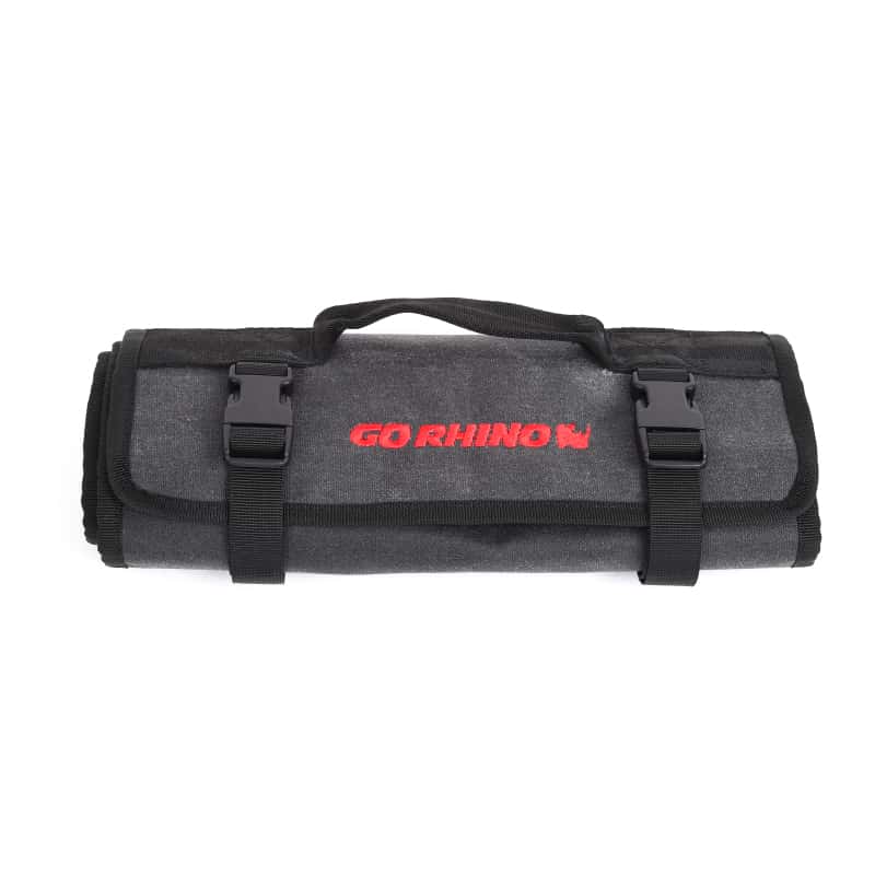 Go Rhino — Go Rhino XVenture Gear Tool Roll - Small (4x4in. Closed) 12oz Waxed Canvas - Black
Xventure Tool Roll - view 5