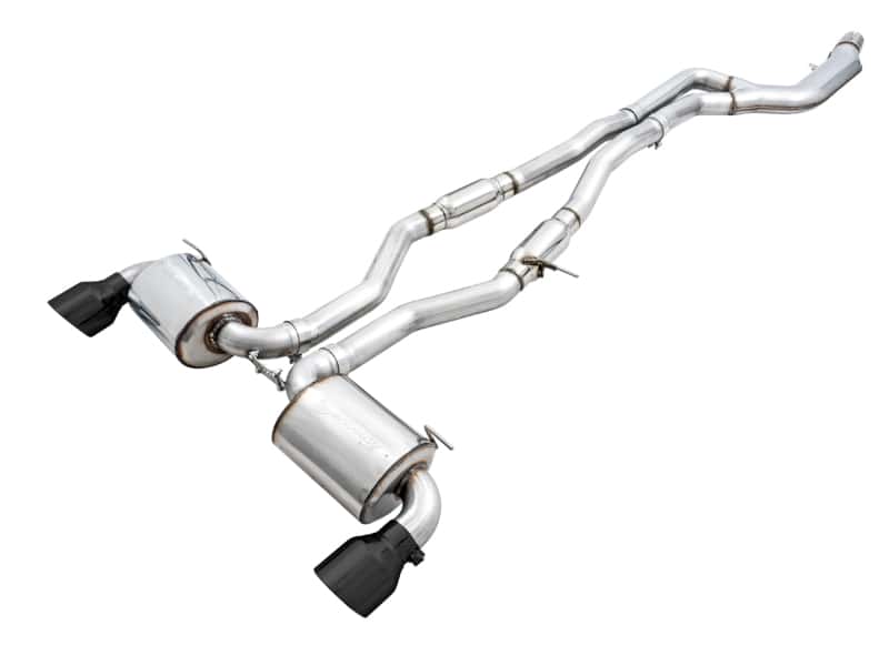 AWE Tuning — AWE 2020 Toyota Supra A90 Resonated Touring Edition Exhaust - 5in Diamond Black Tips
Touring Exhaust - view 1