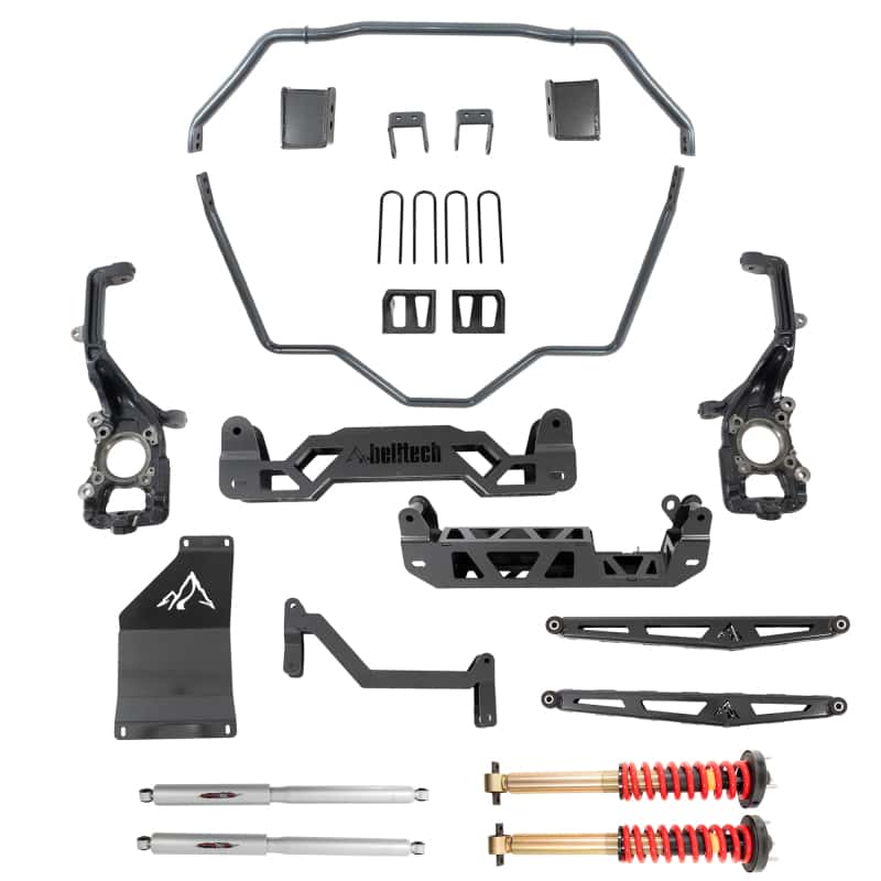 Belltech — Belltech 2021+ Ford F150 4WD 5-7in Front and Rear Trail Performance Lift Kit
LIFT KIT - view 1