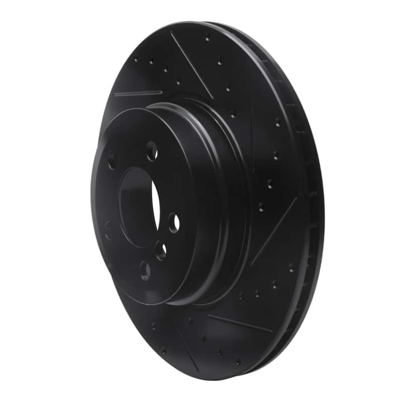 R1 Concepts — R1 07-19 BMW X6 Rear Right Drilled & Slotted Black Brake Rotor
R1 Brake Rotor Drill - view 2