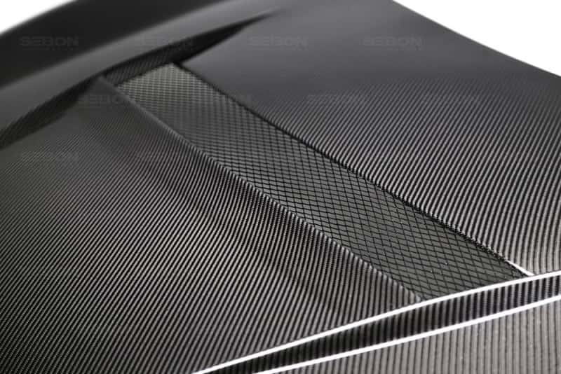 Seibon — Seibon 2016-2017 Honda Civic Coupe/Sedan/Hatchback VS-Style Carbon Fiber Hood - view 3