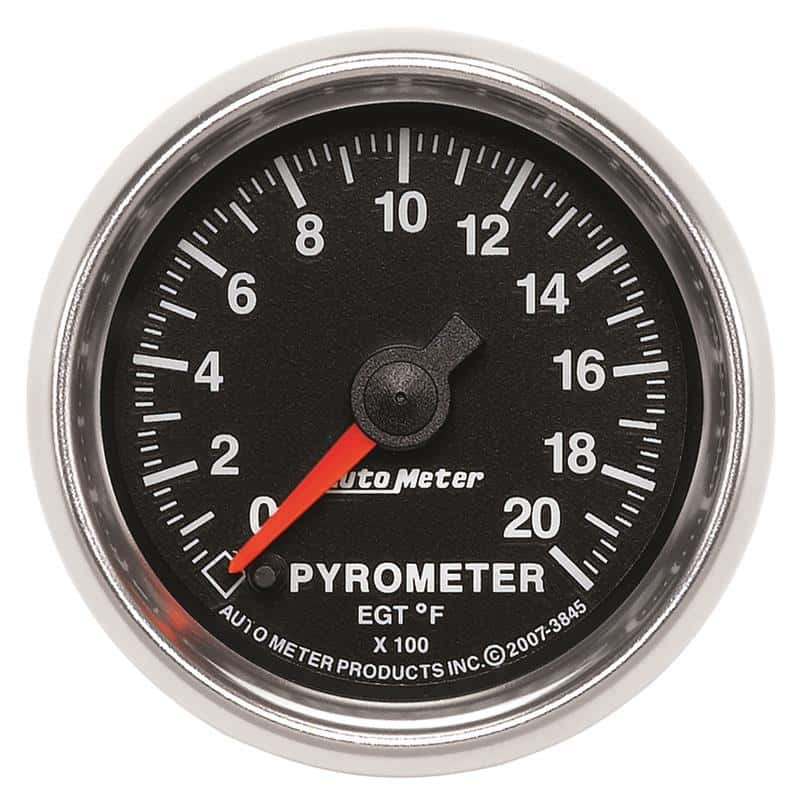 AutoMeter — Autometer GS 0-2000 degree F Full Sweep Electronic Pyrometer Gauge
2-1/16" PYROMETER KI - view 2
