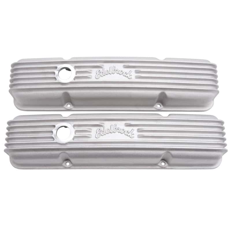 Edelbrock — Edelbrock Valve Cover Classic Series Chevrolet 1959-1986 262-400 CI V8 w/ Breather Holes Satin
ELITE - view 3