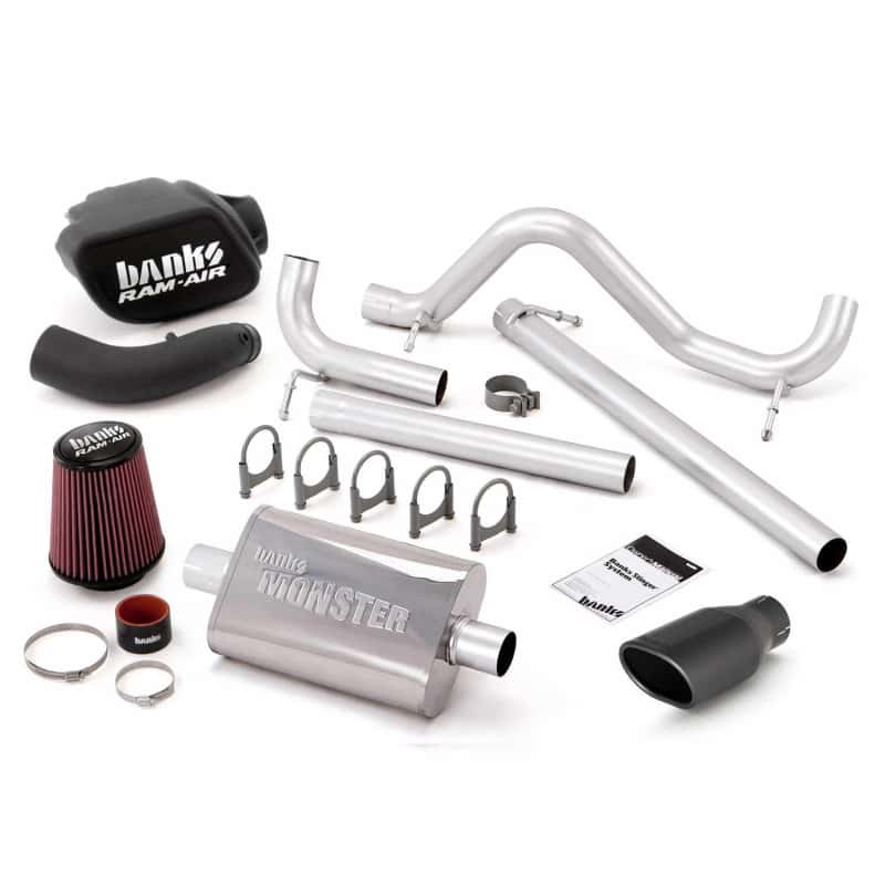 Banks Power — Banks Power 07-11 Jeep 3.8L Wrangler - 4dr Stinger Sys (no AutoMind) - SS Single Exh w/ Black Tip
Power/Efficiency Sys
Stinger Bundle - view 2