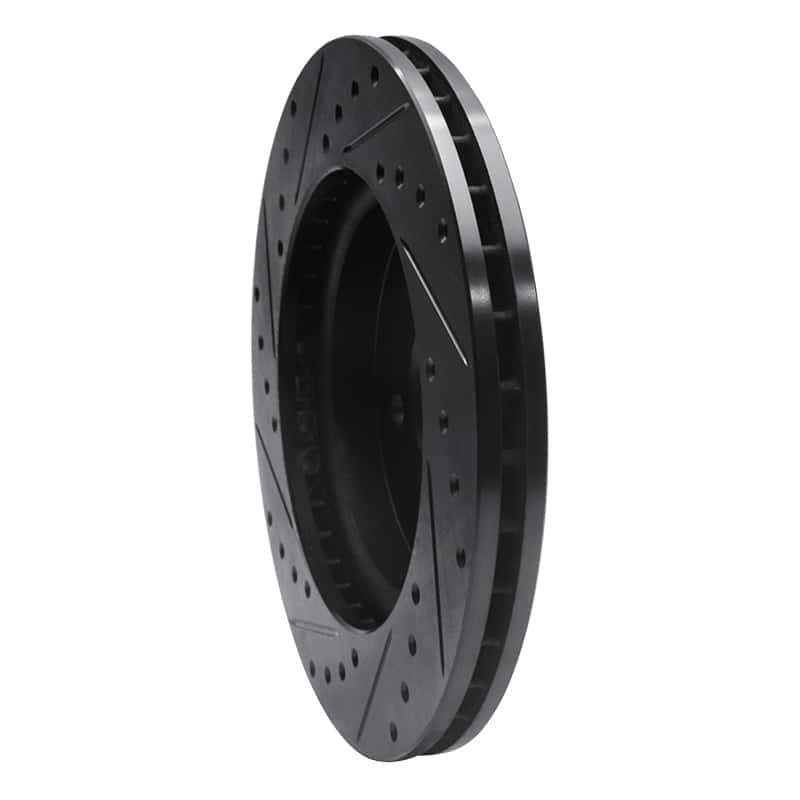 R1 Concepts — R1 98-05 Mercedes-Benz ML430 Front Right Drilled & Slotted Black Brake Rotor
R1 Brake Rotor Drill - view 4