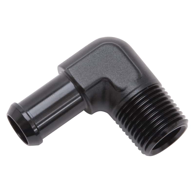 Edelbrock — Edelbrock Hose End 90-Deg 1/2In NPT to 5/8In Barb Black Anodize
KIT PARTS - view 5