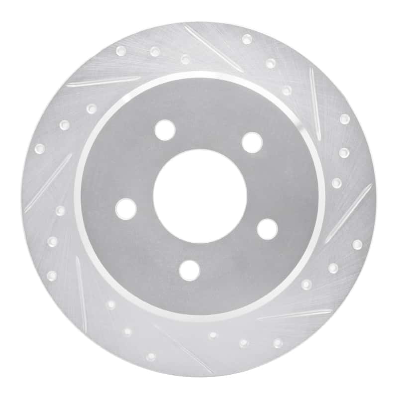 R1 Concepts — R1 91-95 Ford Crown Victoria Rear Right Drilled & Slotted Silver Brake Rotor
R1 Brake Rotor Drill - view 1