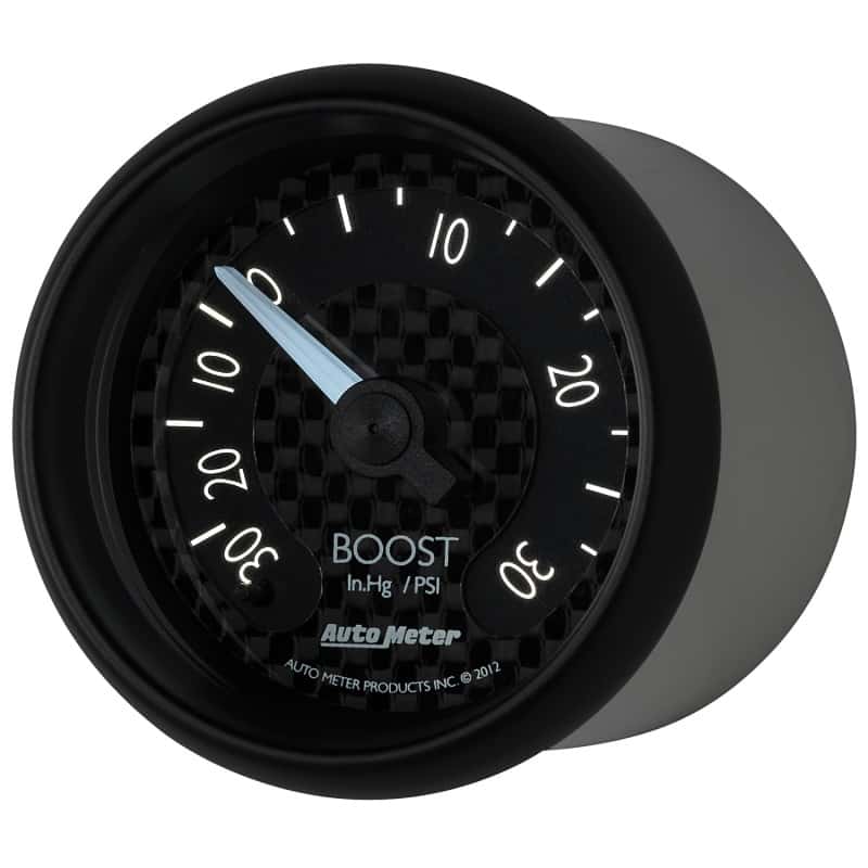 AutoMeter — Autometer GT Series 52mm Mechanical 30 In Hg/30 psi Vacuum/Boost Gauge
2-1/16" BOOST-VAC, 3 - view 8