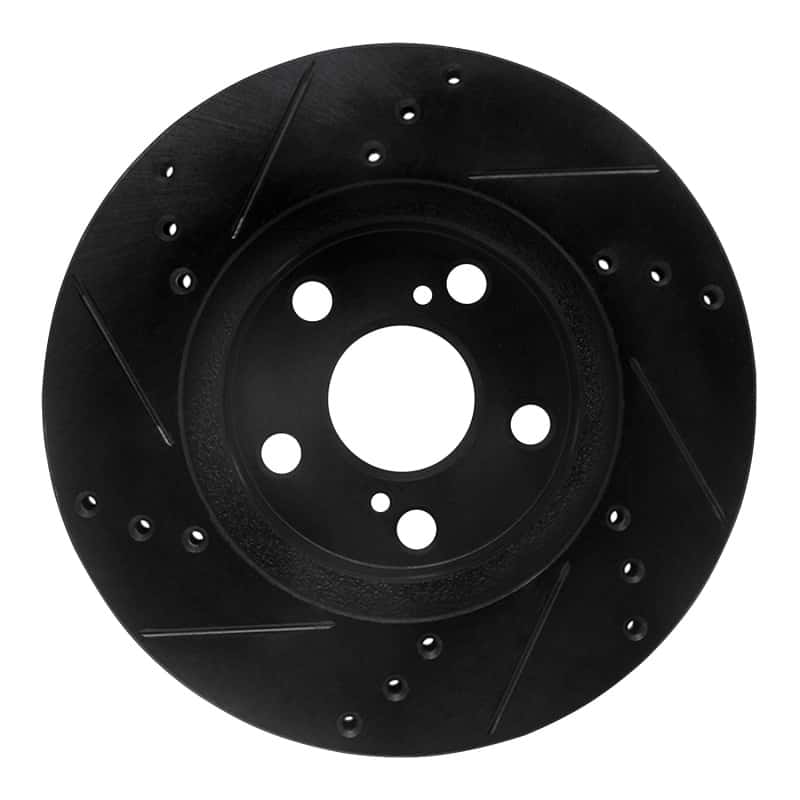 R1 Concepts — R1 10-17 Lexus CT200H Front Right Drilled & Slotted Black Brake Rotor
R1 Brake Rotor Drill - view 5
