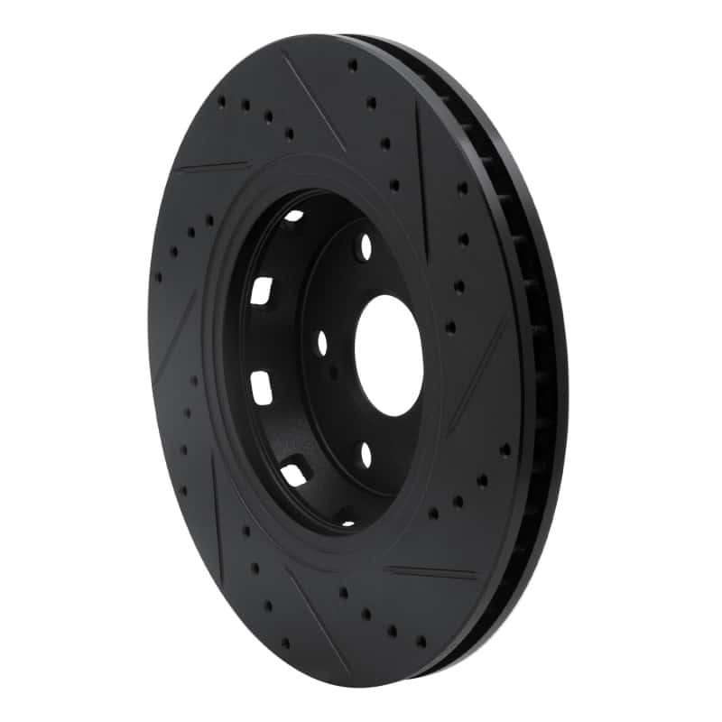 R1 Concepts — R1 09-15 Toyota Venza Front Left Drilled & Slotted Black Brake Rotor
R1 Brake Rotor Drill - view 4