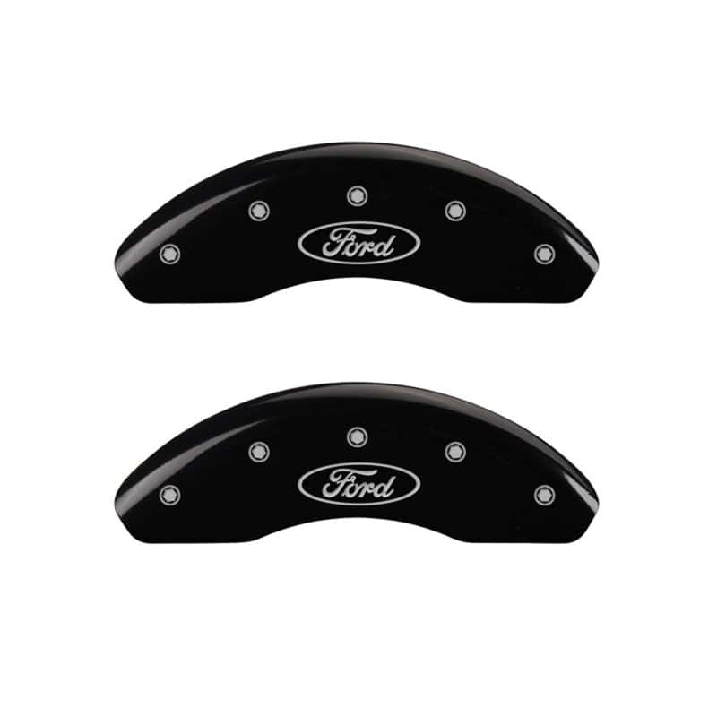 MGP — MGP Front set 2 Caliper Covers Engraved Front Oval logo/Ford Black finish silver ch
Caliper Covers - view 1