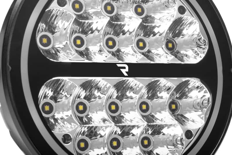 Go Rhino — Go Rhino Xplor Blackout Series Round LED Driving Light w/DRL (Surface/Threaded Stud Mnt) 7in. - Blk
BLK-7"Light With DRL - view 6