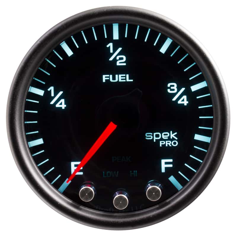 AutoMeter — Autometer Spek-Pro Gauge Fuel Level 2 1/16in 0-270 Programmable Blk/Smoke/Blk
GA 2" FUEL BSB SPEK - view 5
