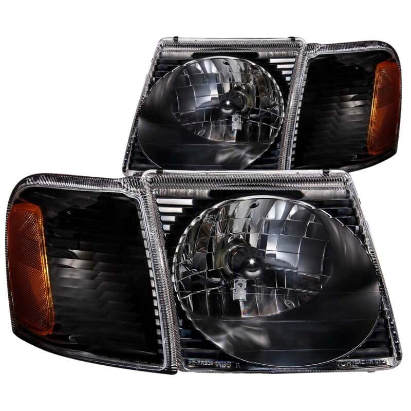 ANZO — ANZO 2001-2005 Ford Explorer Crystal Headlights Black
Head Light Set
HdLtSet - view 2