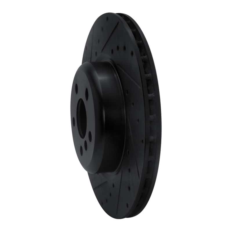 R1 Concepts — R1 16-25 BMW 430I Rear Left Drilled & Slotted Black Brake Rotor
R1 Brake Rotor Drill - view 2